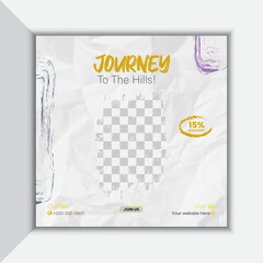 Adventure social media post design