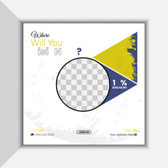 Adventure social media post design