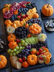 halloween colorful table set 
