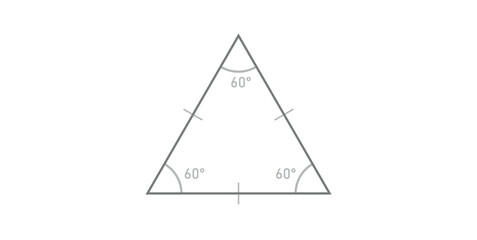 Equilateral Triangle Symbol in Mathematics.