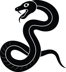  snake silhouette  vector illustration