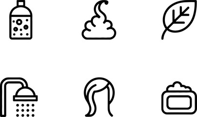 Body Care and Hygienes Including Shampoo Shower Leaf Hair and Cream for Wellness and Beauty