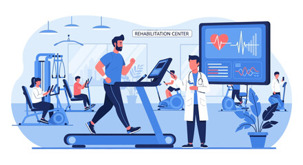 Rehabilitation center offers fitness programs and supervised medical recovery plans