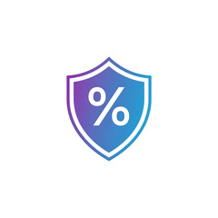 vector illustration of a shield with a cross