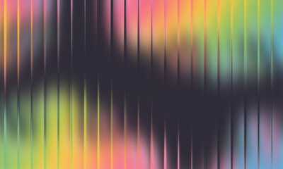 Colorful abstract gradient background with vertical stripes, neon glow wave, modern digital texture