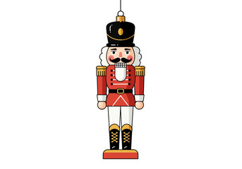 Festive Nutcracker Ornament A Classic Holiday Decoration.