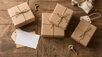 set of cardboard tags