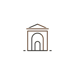 Fototapeta premium vector illustration of an ancient greek orthodox church