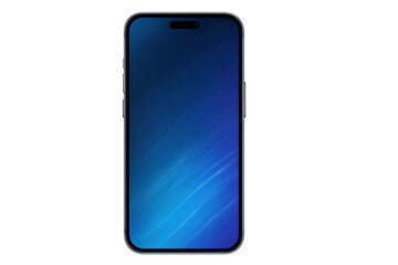 Smartphone digital mockup with blue screen technology
