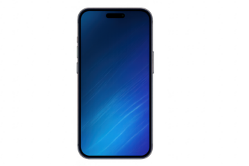 Smartphone digital mockup with blue screen technology