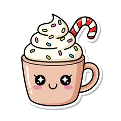 Festive Christmas Vector Stickers with Holiday Cheer