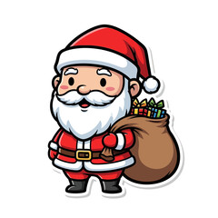 Vector Christmas Sticker Designs for Seasonal Greetings