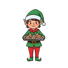 Happy Christmas Stickers Vector for Holiday Design
