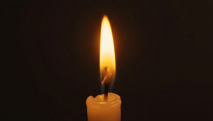 Burning Candle Flame