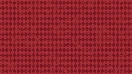 秋にぴったりの質感あるアーガイル背景壁紙（レッド）