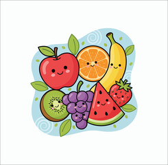 Art & Illustration
Colorful vector illustration of assorted fresh fruits