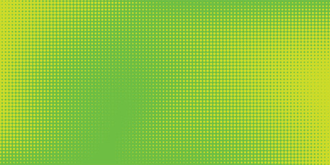 Dots halftone green color pattern gradient texture with technology digital background. Dots pop art comics with nature graphic design.