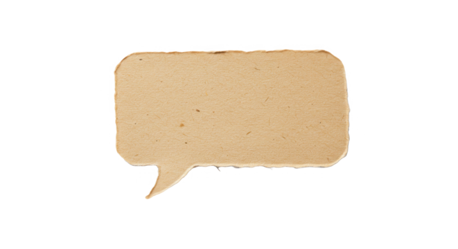 Speech bubble isolated on transparent background