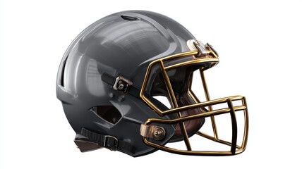 Fototapeta premium isolated american football helmet on white background for sports equipment, safety gear, athletics, and game competition conceptssports, football, helmet, equipment, safety, gear, protection, athlete,