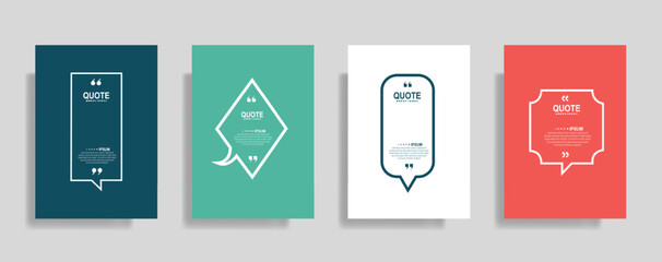 Modern quote frame collection for social media posts and business cards, using vibrant colors and minimalist design to elevate your brand message