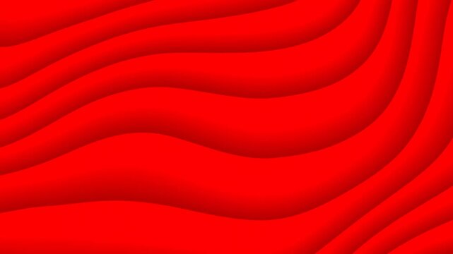 Abstract Red Wavy Stripes with Subtle Shadows and Highlights background