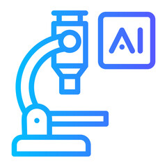 ai microscope icon