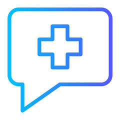 medical bubble icon