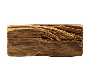 Extreme macro close-up of a fractured reclaimed wood slab, showing raw fibers, weathered exterior, and luminous interior, intense raking light on transparent background. Concept of raw natural beauty