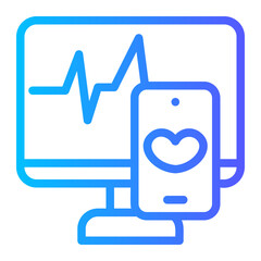 heartbeat monitor icon