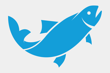 Fish in the water vector illustration.