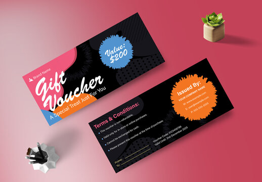 Gift Voucher Template Layout