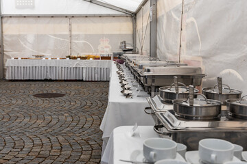 Refreshments for guests at the celebration