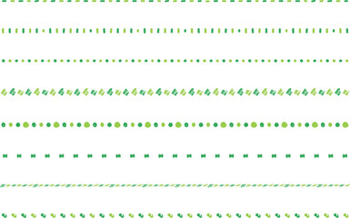 A set of cute pop hand-drawn borders.
A collection of drawn lines.