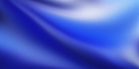 Abstract Blue Gradient Fabric Wave With Grainy Texture image photo