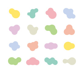 Simple and Cute Metaball Object Frame Material Set