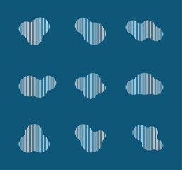 Metaball Shape Graphic Material Set