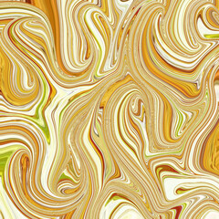 Golden fluid swirls with light earthy tones, modern marble art design, and abstract movement. Perfect as background or creative digital texture.