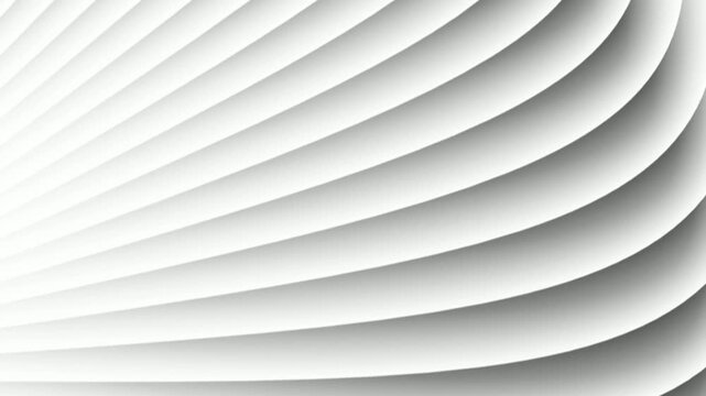 Abstract fan-like arrangement of white curved layers with soft shadows and gradients image photo