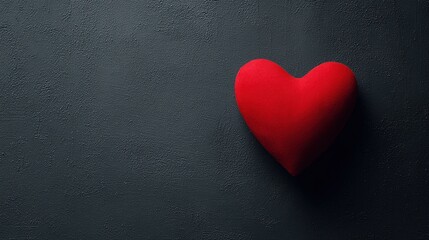 affection. A glowing red heart shape floats against a dark textured background with warm edges and soft lighting. wellbeing guides.