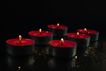 candles on the table
