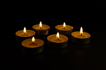 candles in the dark