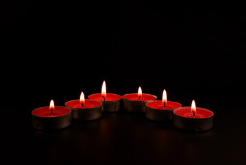candles in the dark