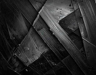 Obraz premium Abstract Dark Grey Geometric Shapes Texture