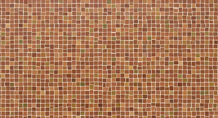 Seamless Mosaic Tile Texture Background Warm Earth Tones Detailed Pattern for Interior Design and Architectural Concepts