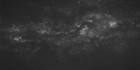 A deep blue night sky full of stars and clouds, with a storm of light and dark fog © PS  GALLERY 