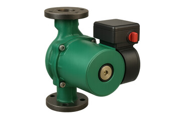 Fototapeta premium Green water circulation pump for heating systems