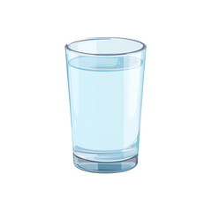 Glass of water on white background including clipping path