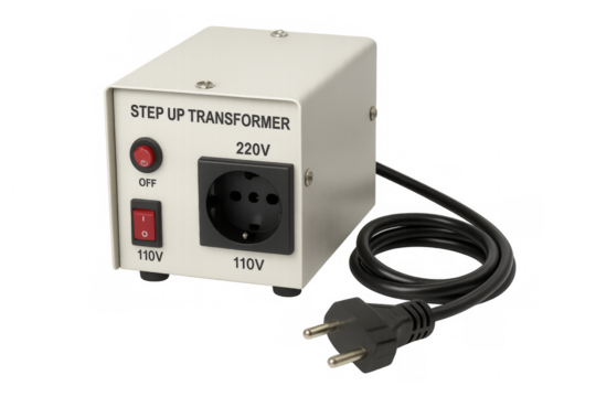 Step up transformer converting 110v to 220v electricity