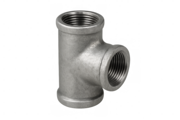 Stainless steel threaded tee pipe fitting for plumbing
