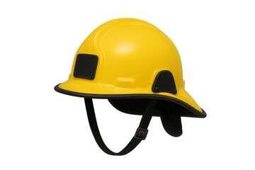 Yellow safety helmet for firefighter protection